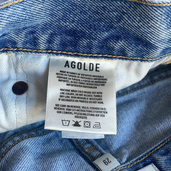 AGolde Los Angeles “Parker” Cut Off Denim Shorts Womens Size 29 - Picture 8 of 9